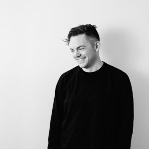 Nico Muhly in black and white