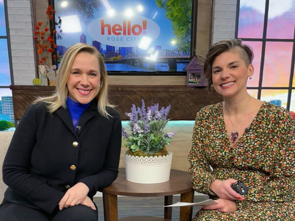 All Classical Radio's President & CEO Suzanne Nance with KGW KGW host Lacey Evans, on Hello, Rose City