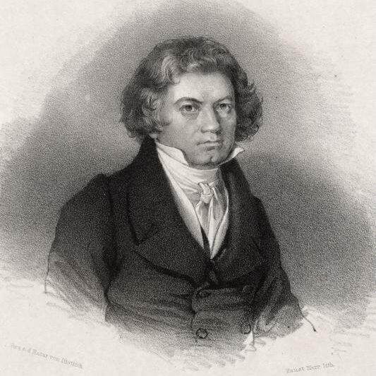 Drawing of Beethoven