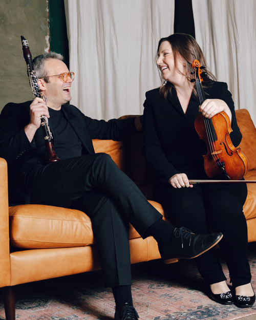 James Shields & Emily Cole, All Classical Radio's 2024/2025 Artists in Residence, photo by Frankie Tresser