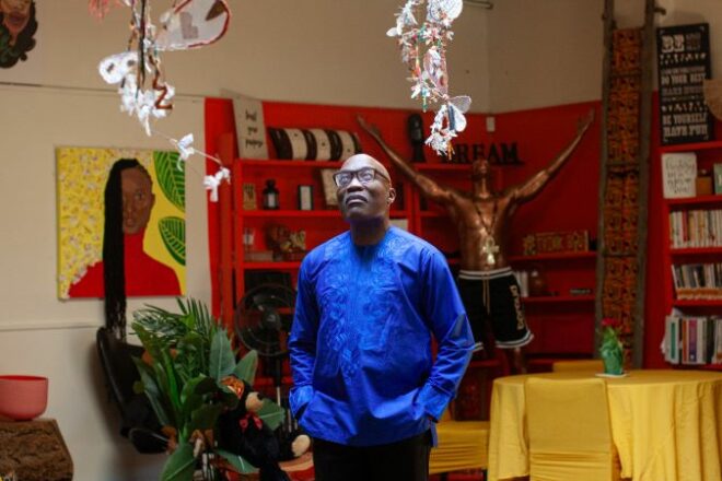Photo of Darrell Grant wearing blue shirt