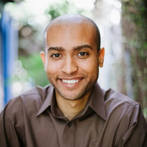 Photo of composer Derrick Skye
