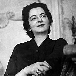 black and white photo of Grażyna Bacewicz