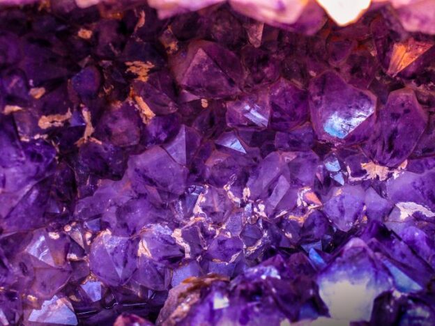 Purple and pink geode