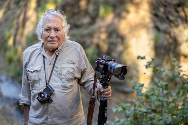Photo of Joe Cantrell holding camera