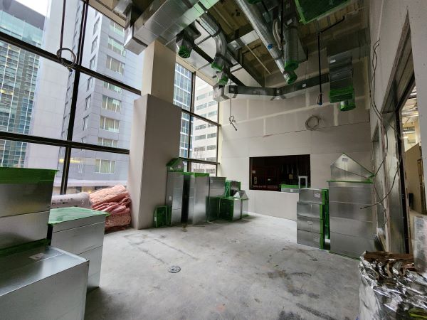 broadcast studio construction site