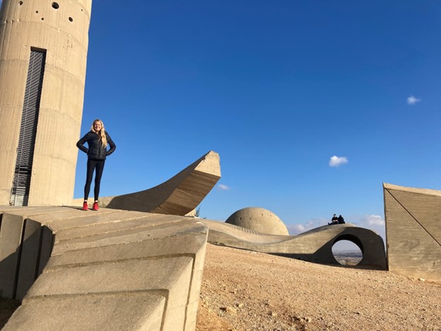 Sophie Lippert at the Negev Brigade in Be’er Sheva, Israel