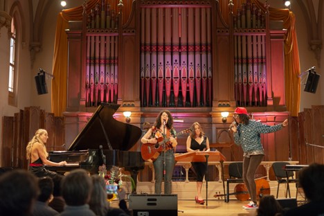 Sophie Lippert performing at the Old Church