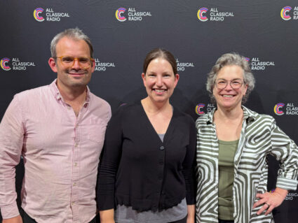 Spotlight image for Thursdays @ Three: James Shields & Emily Cole, All Classical Radio's 2024/2025 Artists in Residence, with host Christa Wessel