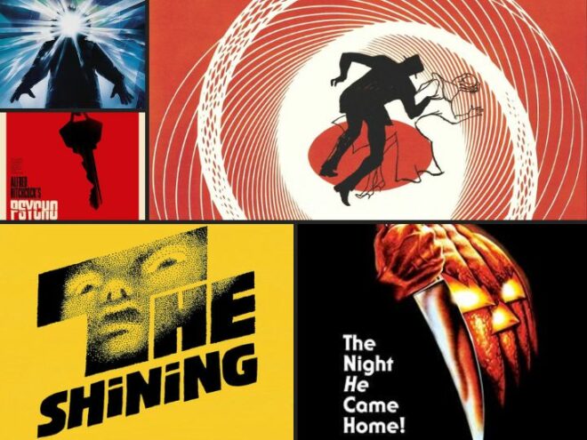 Collage of horror movie posters
