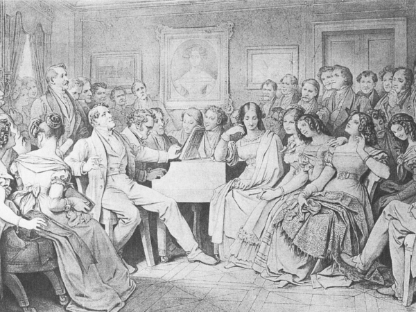 black and white pencil illustration