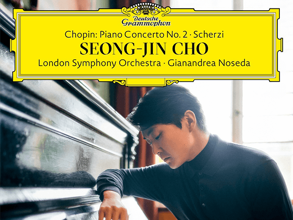 Picture of Seong Jin cho leaning on a piano